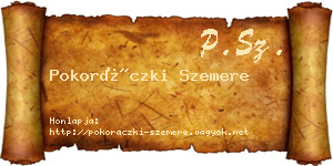 Pokoráczki Szemere névjegykártya
